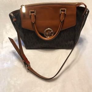 Michael Kors Hudson Signature Logo Satchel